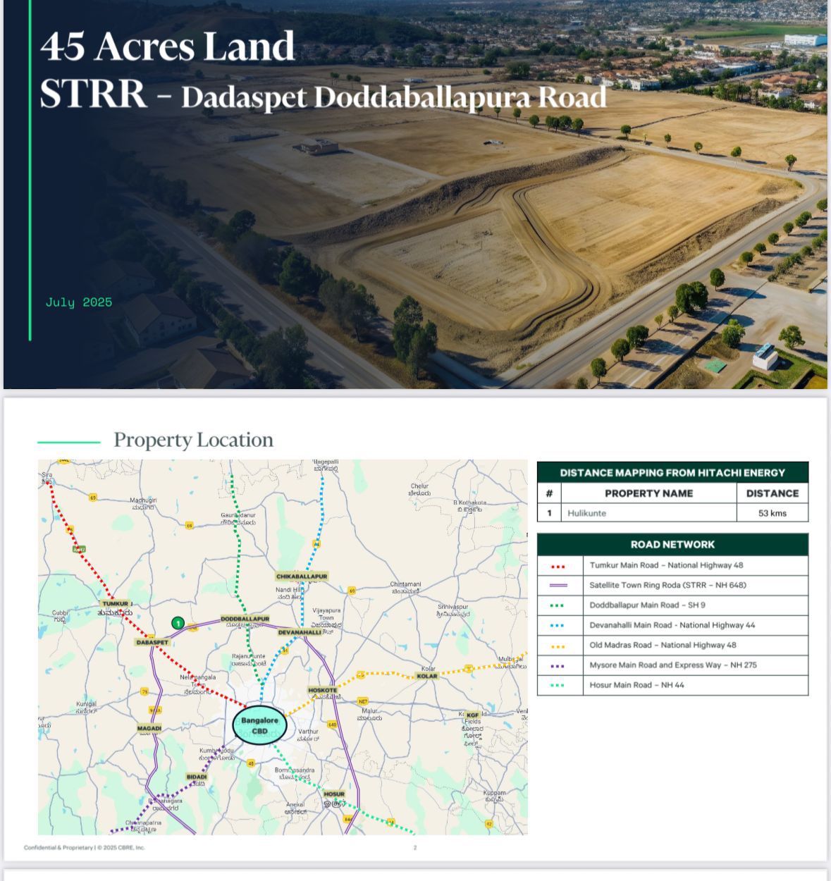 🌿 45 acre  – Land for Sale in STRR Doddaballapura